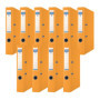 Lot de 10 Classeurs A4 Orange à Anneaux en D - OFFICER PRODUCTS