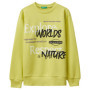 Pull Enfant United Colors of Benetton Vert à Imprimé Doux