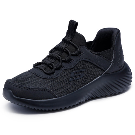 Baskets Skechers Bounder Brisk-Burst pour Garçon - Confort et Style Noir