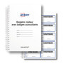 Registre Visiteurs Avery avec Badges Autocollants et Duplicata