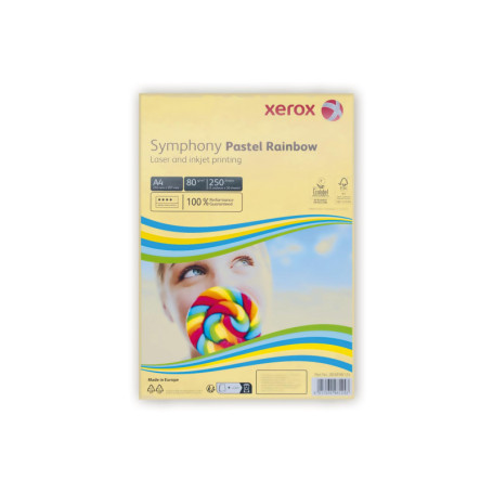 Xerox Symphony Pastel - Papier Couleur A4 80 g/m² - Ramette de 250 Feuilles