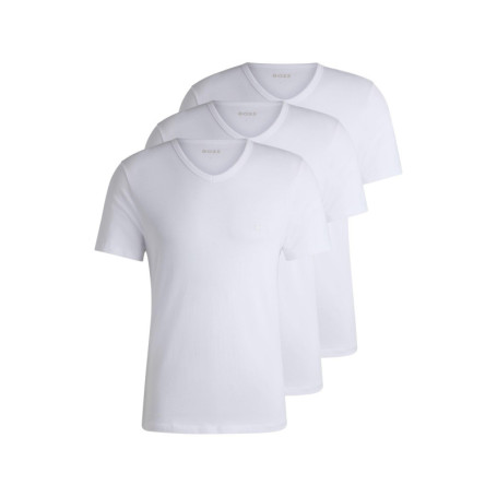 Lot de 3 T-Shirts en Coton à Col V pour Hommes - BOSS