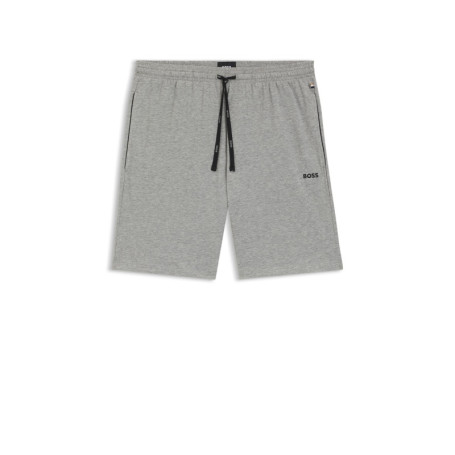Short en Coton Stretch BOSS pour Hommes avec Logo Brodé