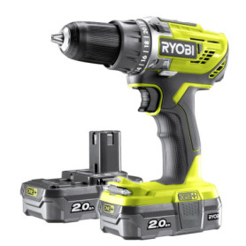 Perceuse Visseuse RYOBI 18V ONE+ avec 2 Batteries et Chargeur - Compacte et Polyvalente