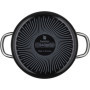 WMF Fusiontec Inspire Faitout en Céramique Noir 24 cm avec Couvercle en Verre