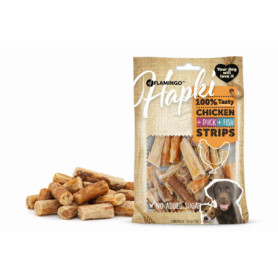 Friandises pour Chien Hapki au Poulet, Canard et Poisson - 85 g