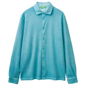 Chemise Slim Fit Bleu en Coton - United Colors of Benetton