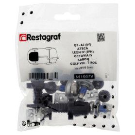 Kit Complet de Fixations pour Carénage Sous Moteur - Compatible A3, ATECA, LEON IV, GOLF VIII