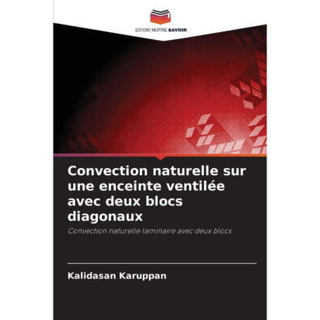 Convection Naturelle sur Enceinte Ventilée avec Blocs Diagonaux