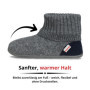 Chaussons en Laine Giesswein Kramsach Kids Gris - Pantoufles Antidérapantes pour Enfants