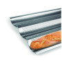 Moule à Baguettes en Acier Inoxydable - 3 Compartiments