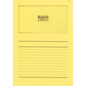 Chemises à fenêtre ELCO Ordo Classico - Jaune - Lot de 10