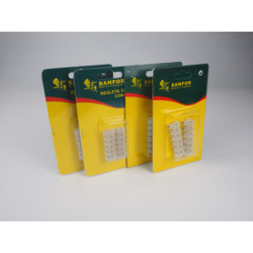 Ensemble de 4 barrettes électriques Sanfor 6 mm et 10 mm