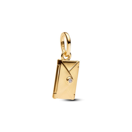 Breloque PANDORA Moments en Or 14 Carats avec Enveloppe Personnalisable