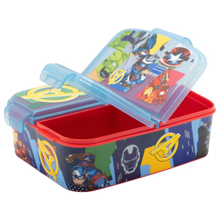 Boîte à déjeuner Avengers pour enfant avec compartiments pratiques
