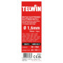 Électrodes Acier Telwin 1.6 mm - 15 Pièces pour Soudage