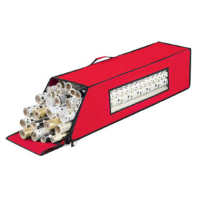 Boîte de rangement pour rouleaux de papier cadeau Wintem avec fenêtre transparente