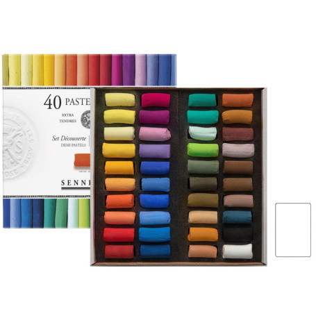 Ensemble de 40 Pastels Secs Extra Fins Sennelier avec Carte