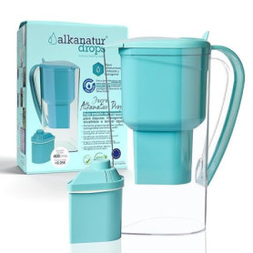 Carafe Filtrante Alkanatur 1,4L avec Filtre Actif au Charbon