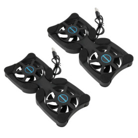 OTOTEC Lot de 2 Mini Ventilateurs USB pour Ordinateurs Portables 7-15 Pouces