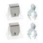 Lot de 2 Loquets de Porte de Sèche-Linge eMagTech Compatibles Whirlpool et Maytag