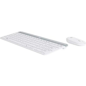 Logitech MK470 Combo Clavier et Souris sans Fil - Design Ultra-Fin Blanc
