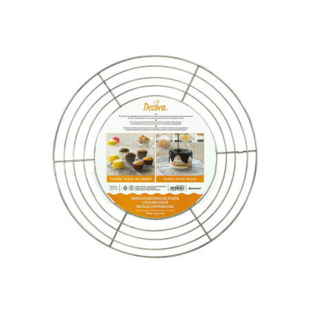 Grille de Refroidissement Ronde en Acier Inoxydable - Ø 32 cm