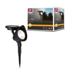 Spot de Jardin LED Solena Noir avec Capteur Crépusculaire - Paulmann