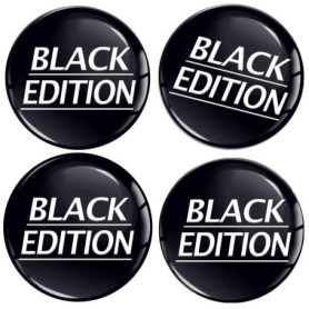 Autocollants 3D Silicone pour Enjoliveurs de Roue - SkinoEu Noir