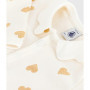 Pyjama Bébé Petit Bateau en Coton Imprimé Cœurs Dorés