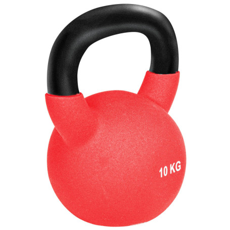 Kettlebell HOMCOM 10 kg en métal avec poignée antidérapante - Fitness à domicile