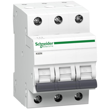 Disjoncteur Schneider K60N 3P 25A 6kA - Sécurité Électrique