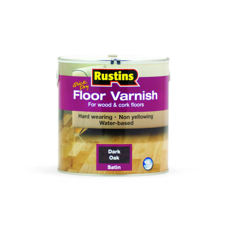 Vernis Satiné pour Sol Chêne Foncé - Séchage Rapide 2.5L