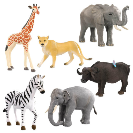 Set de Figurines Animaux Sauvages - 6 Jouets Safari Terra by Battat