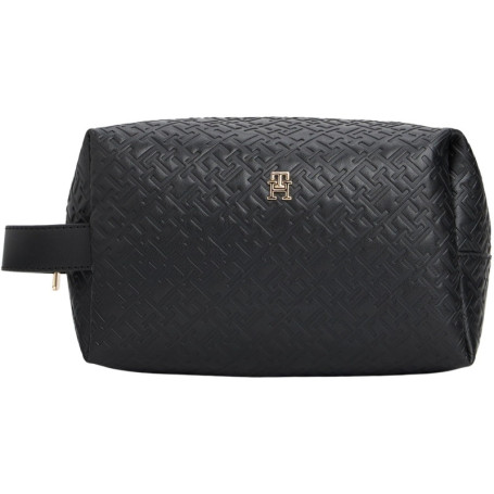 Trousse de Toilette Tommy Hilfiger Th Icon Washbag - Élégance Noire