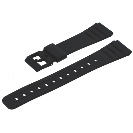 Bracelet en Caoutchouc Noir Casio pour Montres F91W et F105