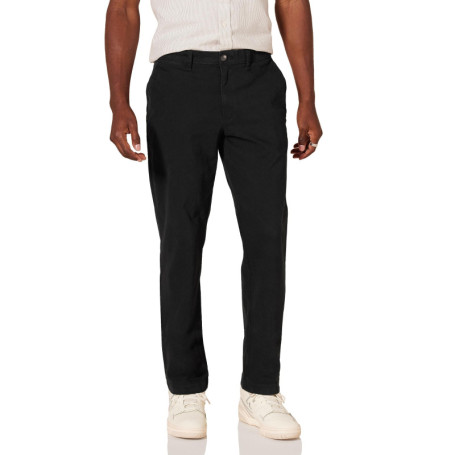 Pantalon Chino Extensible Slim Noir pour Homme - Amazon Essentials