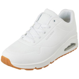 Skechers Uno Stand On Air - Baskets Femme Confortables en White Durabuck
