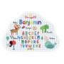 Set de Table Nuage Prénom Benjamin - Dessins Animaux - 29x41 cm