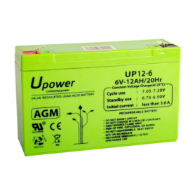Batterie AGM 6V 12Ah Master U-Power - Haute Performance et Entretien Minimal