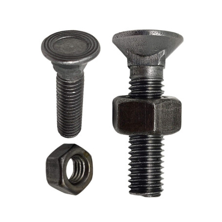 Pack de 20 Boulons Charrue DOJA 12 x 50 mm en Acier Galvanisé