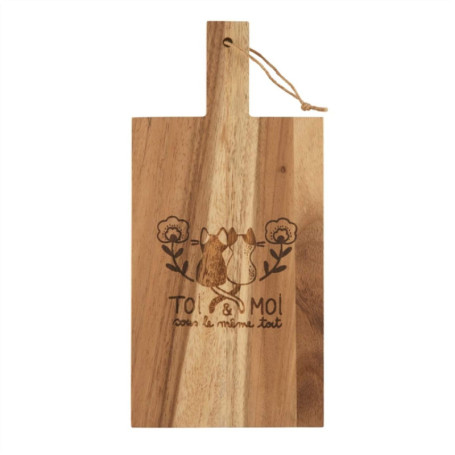 Planche à Découper Rectangulaire en Bois d'Acacia - DLP 38x18 cm