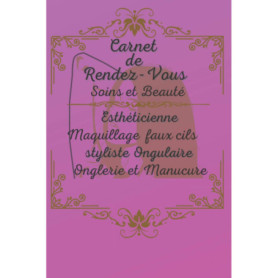 Carnet de Rendez-vous Beauté pour Esthéticiennes et Stylistes