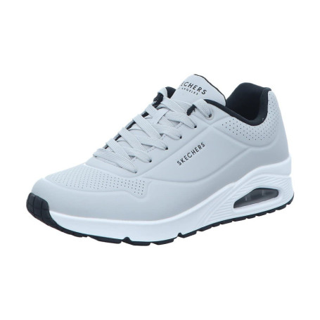 Baskets Skechers Uno Stand on Air pour Homme - Confort et Style en Gris Clair