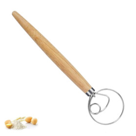 Fouet Danois en Acier Inoxydable - Mélangeur de Pâte Pratique pour Cuisine
