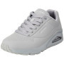 Baskets Skechers Uno Stand on Air pour Homme - Gris Clair Durabuck Mesh