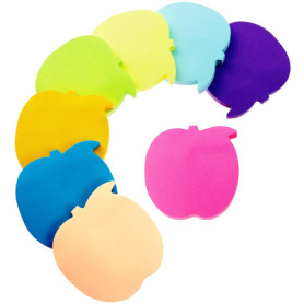 Lot de 560 Feuilles Autocollantes en Forme de Pomme - Notes Colorées Super Adhésives
