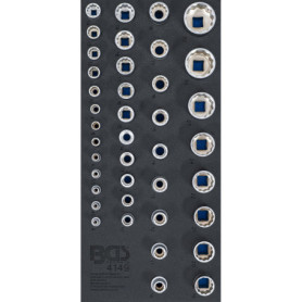 Jeu de Douilles BGS 4149 - 40 Pièces avec Insert de Servante d'Atelier