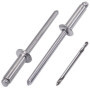 Lot de 100 rivets aveugles en aluminium 4,0 x 14 mm avec mandrin inclus