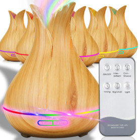Humidificateur Ultrasonique Retoo avec Télécommande et Veilleuse Colorée